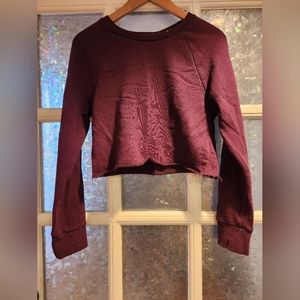 Kirra Crop Top Purple Sweater